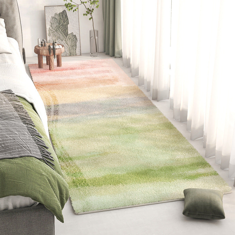 Alfombra de área con diseño de paisaje abstracto