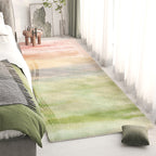 Alfombra de área con diseño de paisaje abstracto