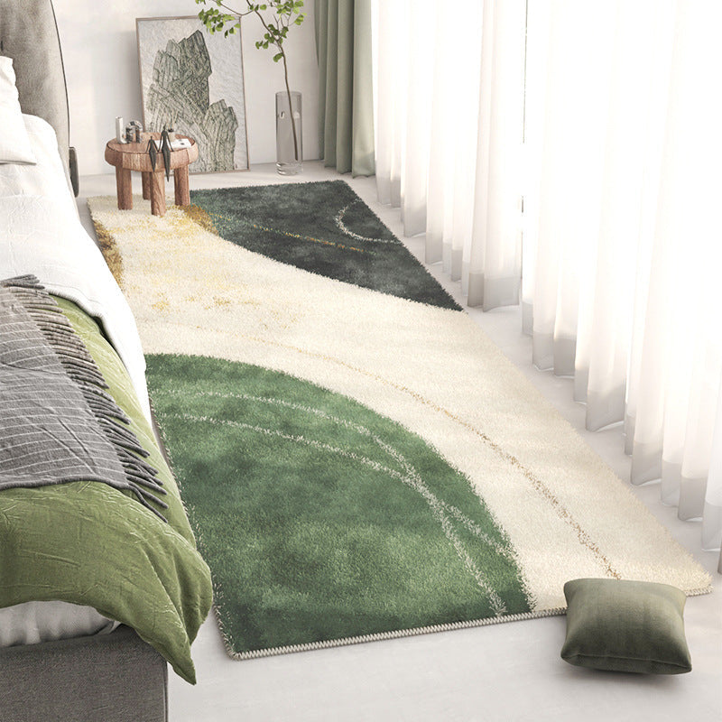Alfombra de área con diseño de paisaje abstracto