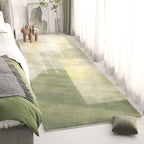 Alfombra de área con diseño de paisaje abstracto