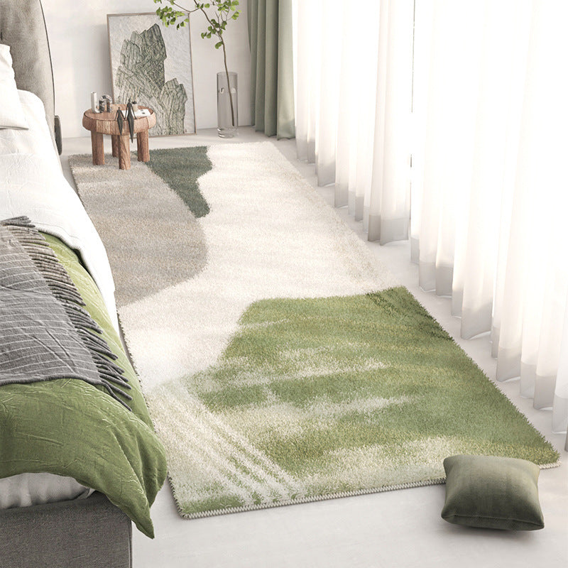 Alfombra de área con diseño de paisaje abstracto