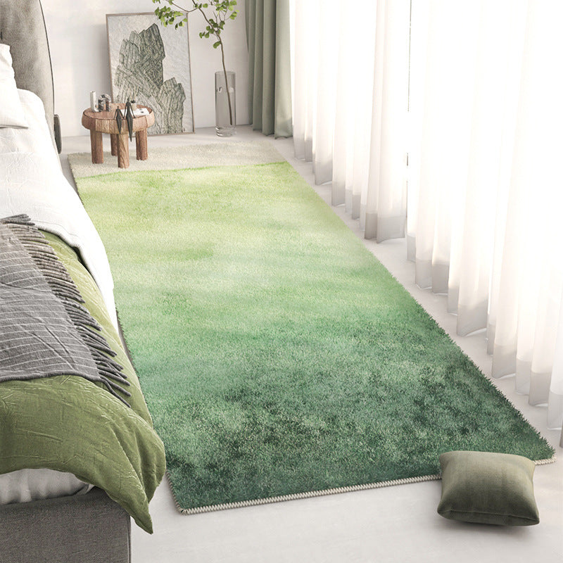 Alfombra de área con diseño de paisaje abstracto