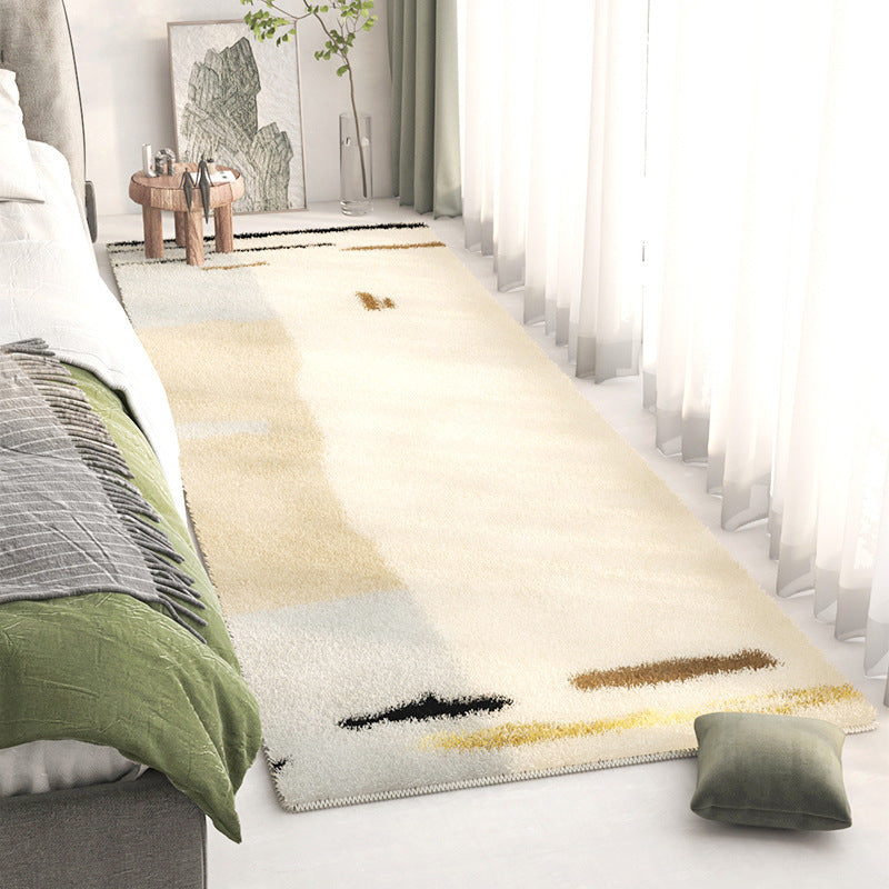 Alfombra de área con diseño de paisaje abstracto