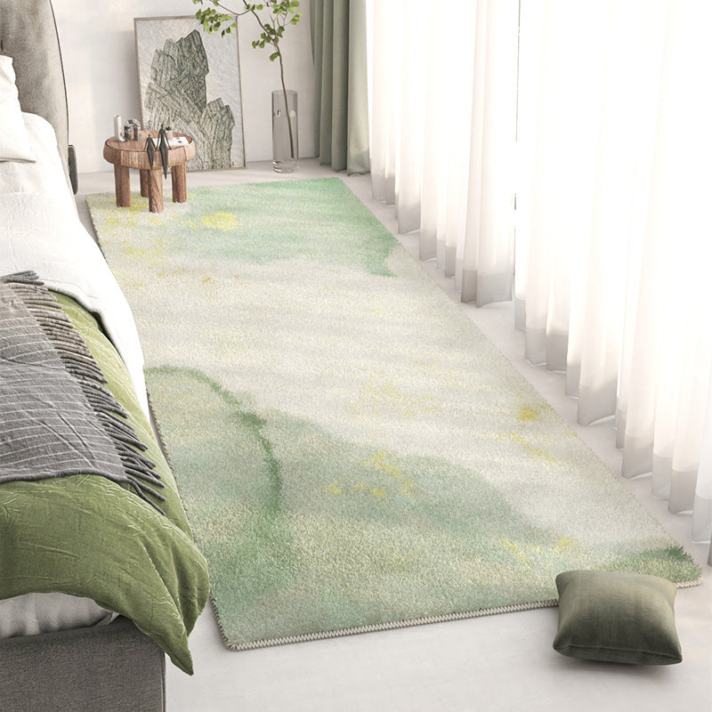 Alfombra de área con diseño de paisaje abstracto