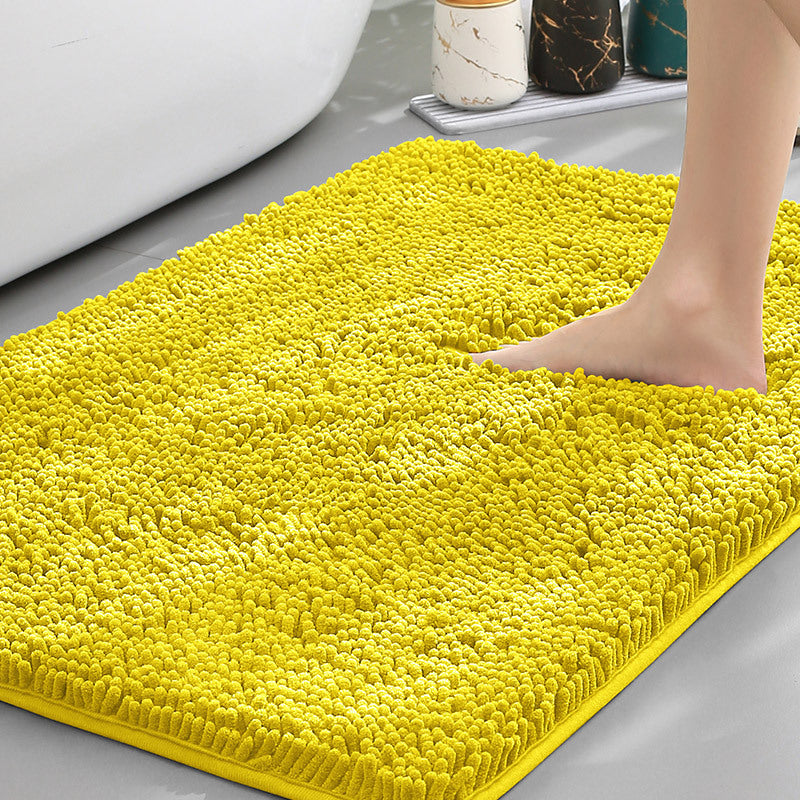 Alfombra de baño antideslizante de felpa chenilla — Pelo grueso de microfibra, superficie absorbente