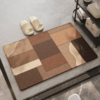 Alfombra de baño decorativa con diseño patchwork