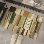 Alfombra de baño decorativa con diseño patchwork