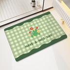 Alfombra de baño decorativa con mensaje positivo