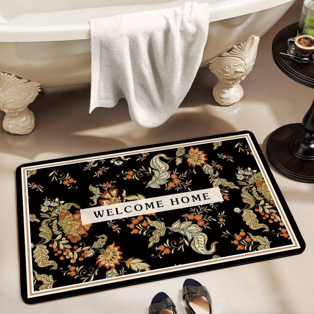 Alfombra de baño decorativa con mensaje positivo