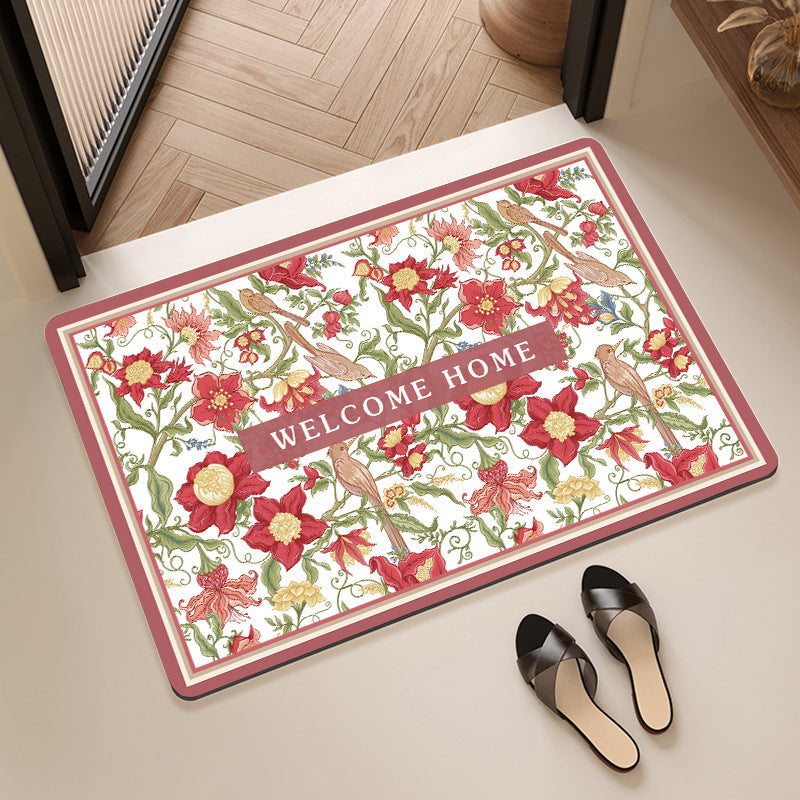 Alfombra de baño decorativa con mensaje positivo