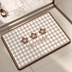 Alfombra de baño decorativa con mensaje positivo