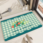 Alfombra de baño decorativa con mensaje positivo