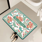 Alfombra de baño decorativa con mensaje positivo