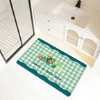Alfombra de baño decorativa con mensaje positivo