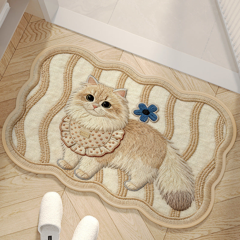 Alfombra decorativa con diseño de perro adorable