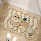 Alfombra decorativa con diseño de perro adorable