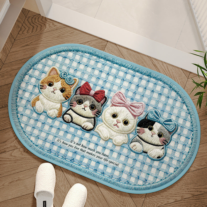 Alfombra decorativa con diseño de perro adorable