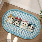 Alfombra decorativa con diseño de perro adorable