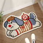 Alfombra decorativa con diseño de perro adorable
