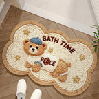 Alfombra decorativa con diseño de perro adorable