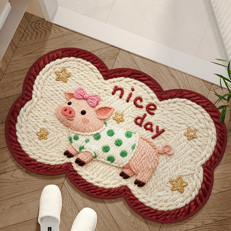 Alfombra decorativa con diseño de perro adorable