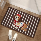 Alfombra decorativa con diseño de perro adorable