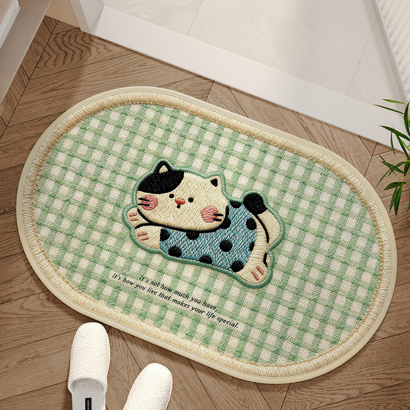 Alfombra decorativa con diseño de perro adorable
