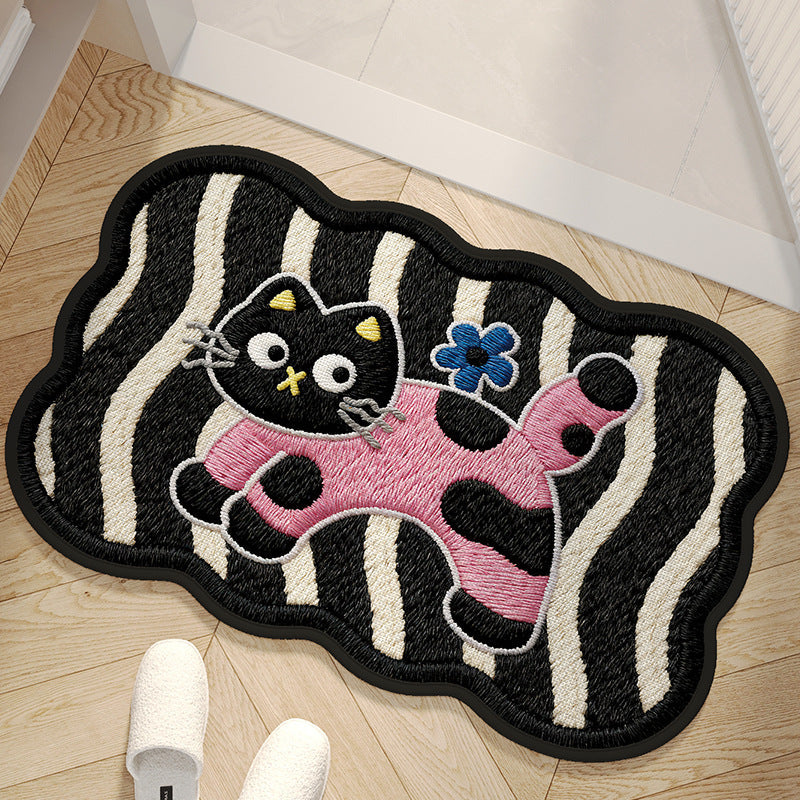 Alfombra decorativa con diseño de perro adorable