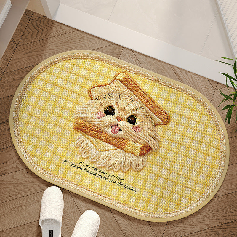 Alfombra decorativa con diseño de perro adorable