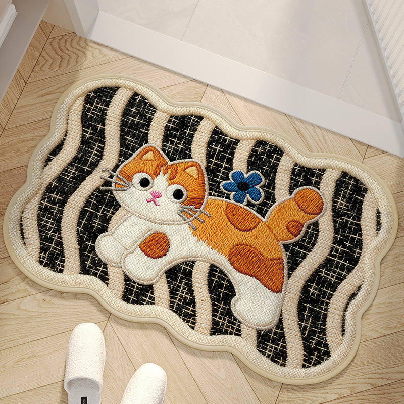 Alfombra decorativa con diseño de perro adorable