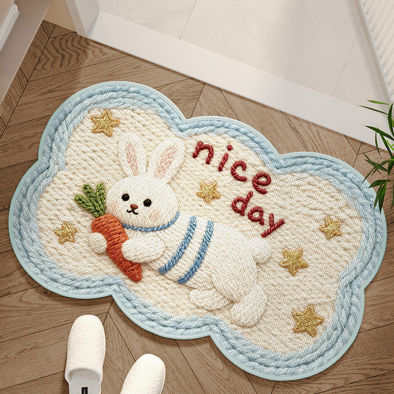 Alfombra decorativa con diseño de perro adorable