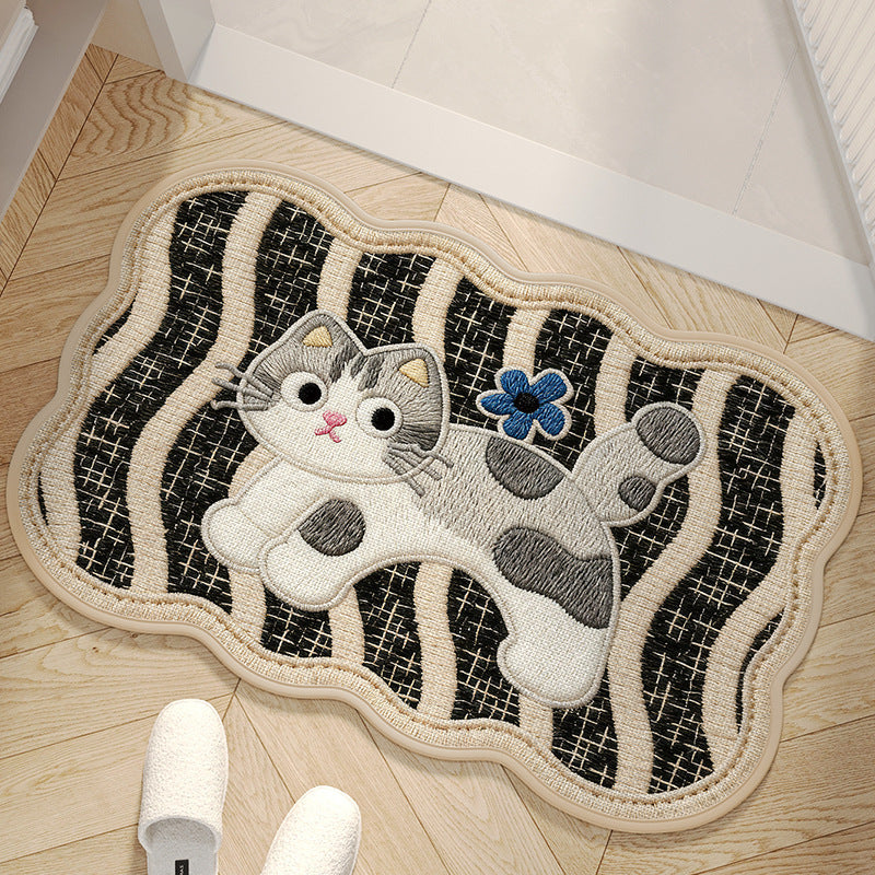 Alfombra decorativa con diseño de perro adorable