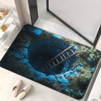 Alfombra decorativa con diseño de espirales artísticas