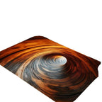 Alfombra decorativa con diseño de espirales artísticas