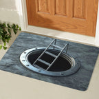 Alfombra decorativa con diseño de espirales artísticas