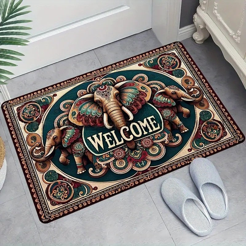 Alfombra redonda artística con diseño mandala