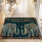 Alfombra redonda artística con diseño mandala
