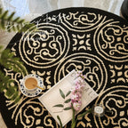 Alfombra redonda decorativa para el hogar