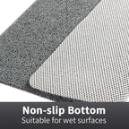 Alfombrilla antideslizante universal para ducha con sistema de drenaje higiénico