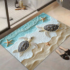 Alfombrilla de baño con forma de gato de felpa con base antideslizante y acolchado de espuma