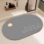 Alfombrilla de baño con forma de gato de felpa con base antideslizante y acolchado de espuma