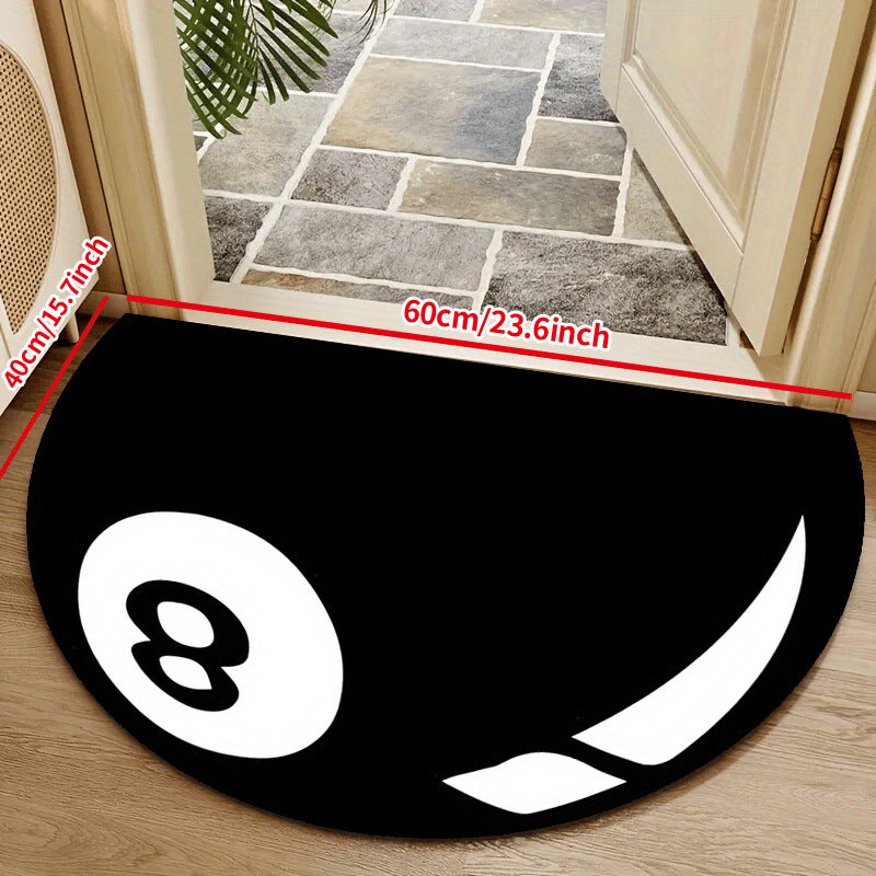 Alfombrilla de baño con forma de gato de felpa con base antideslizante y acolchado de espuma