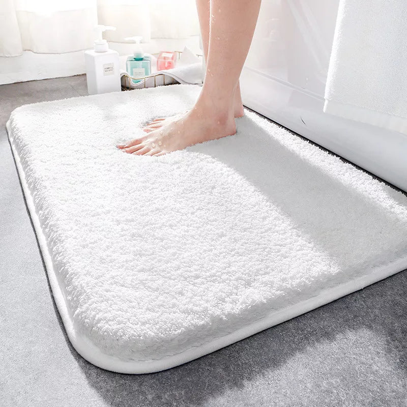 Alfombrilla de baño de lujo SoftStep – Alfombra de microfibra extra gruesa con antideslizante y alta absorción