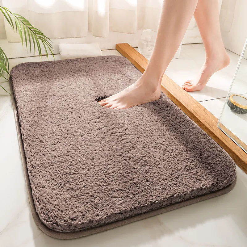Alfombrilla de baño de lujo SoftStep – Alfombra de microfibra extra gruesa con antideslizante y alta absorción