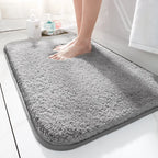 Alfombrilla de baño de lujo SoftStep – Alfombra de microfibra extra gruesa con antideslizante y alta absorción