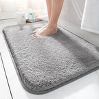 Alfombrilla de baño de lujo SoftStep – Alfombra de microfibra extra gruesa con antideslizante y alta absorción