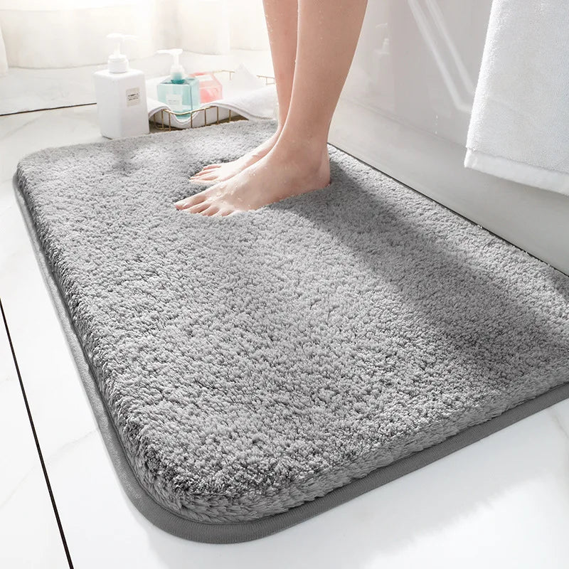 Alfombrilla de baño de lujo SoftStep – Alfombra de microfibra extra gruesa con antideslizante y alta absorción