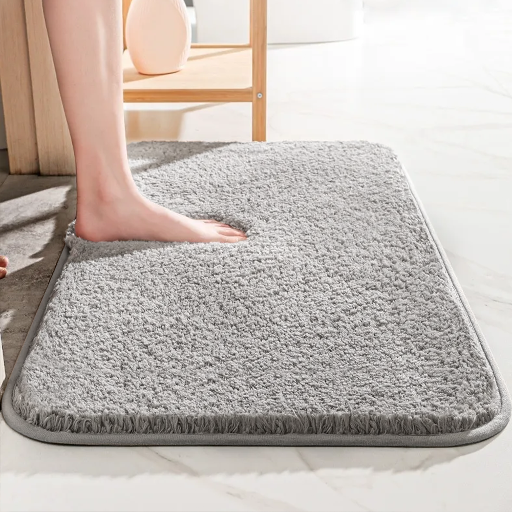 Alfombrilla de baño de lujo SoftStep – Alfombra de microfibra extra gruesa con antideslizante y alta absorción