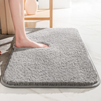 Alfombrilla de baño de lujo SoftStep – Alfombra de microfibra extra gruesa con antideslizante y alta absorción