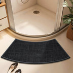 Alfombrilla de ducha semicircular elegante